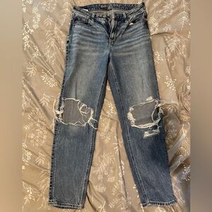 American Eagle Distressed Mom Jeans